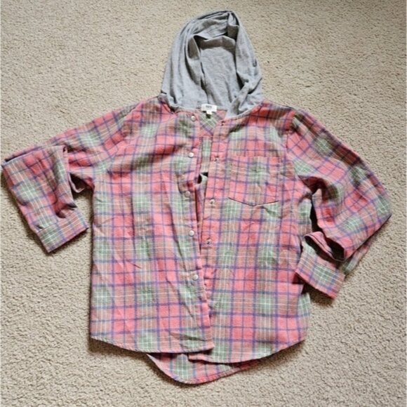 Bke Youth Flannel Buttonup L - Picture 1 of 5